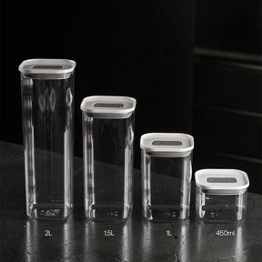 Pote Hermético Quadrado 1,5L Linha Duo Lock
