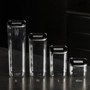 Pote Hermético Quadrado 1,5L Linha Duo Lock