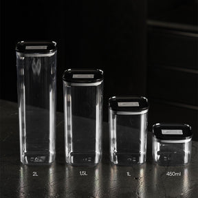 Pote Hermético Quadrado 1L Linha Duo Lock