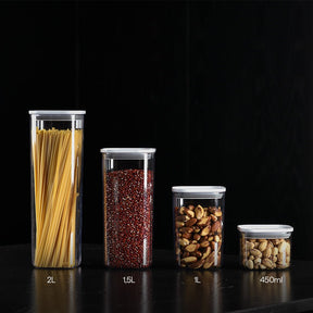 Pote Hermético Quadrado 2L Linha Duo Lock