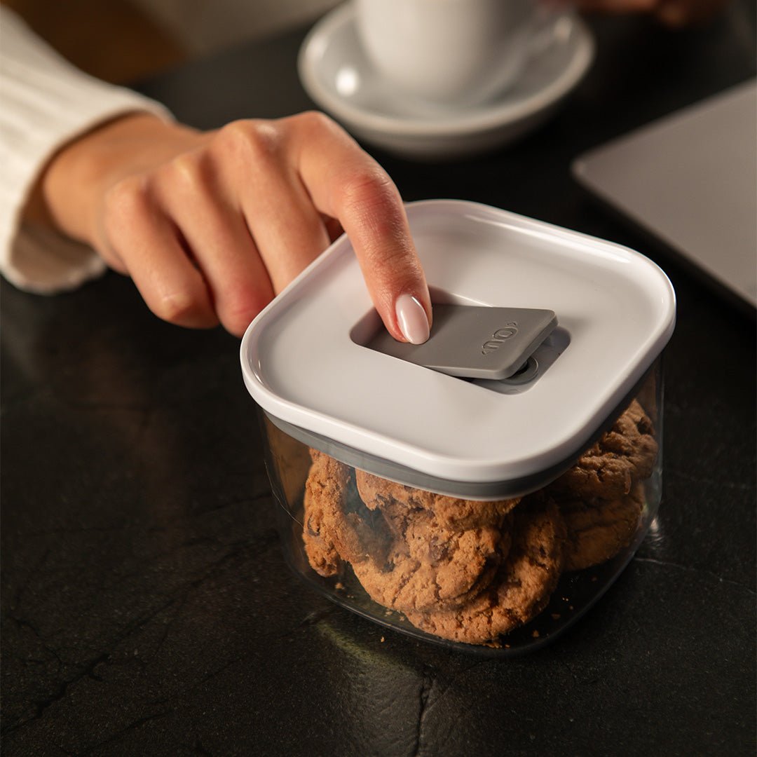 Pote Hermético Quadrado 450ml Linha Duo Lock