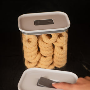 Pote Hermético Retangular 1,5L Linha Duo Lock