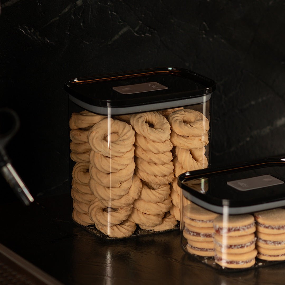 Pote Hermético Retangular 1,5L Linha Duo Lock