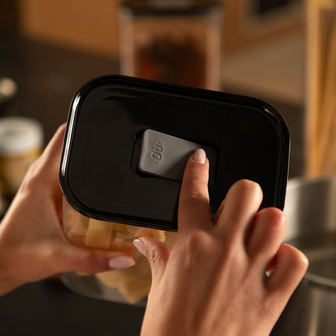 Pote Hermético Retangular 1,5L Linha Duo Lock