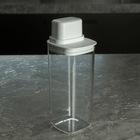 Pote Hermético Para Mantimentos com Medidor Quadrado 1,5L Linha Drop