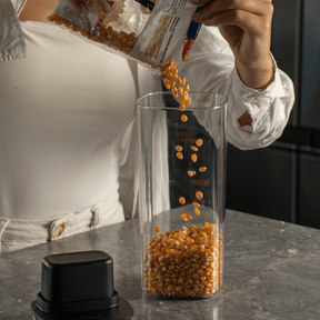 Pote Hermético Para Mantimentos com Medidor Quadrado 1,5L Linha Drop