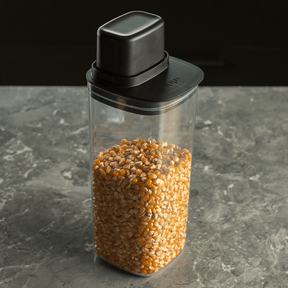 Pote Hermético Para Mantimentos com Medidor Quadrado 1,5L Linha Drop