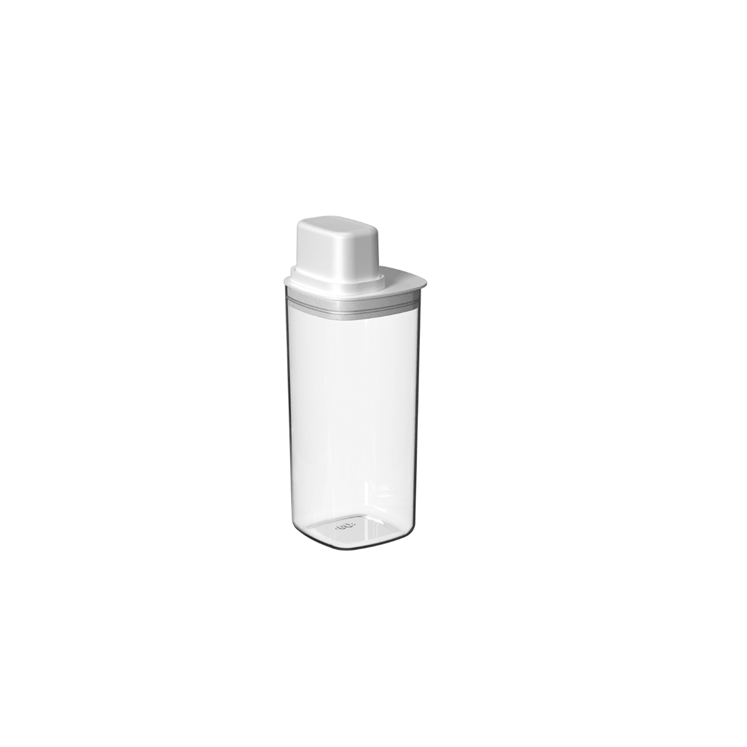 Pote Hermético Para Mantimentos com Medidor Quadrado 1,5L Linha Drop