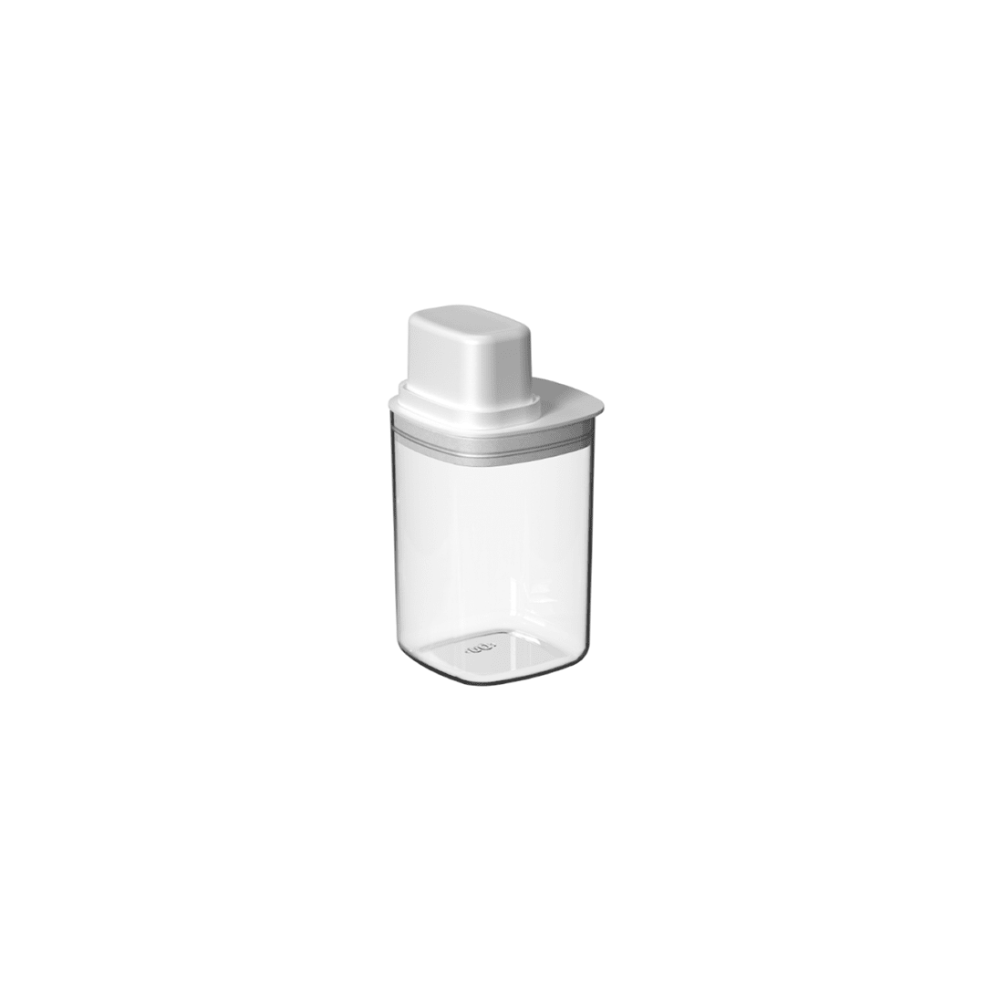 Pote Hermético Para Mantimentos com Medidor Quadrado 1L Linha Drop