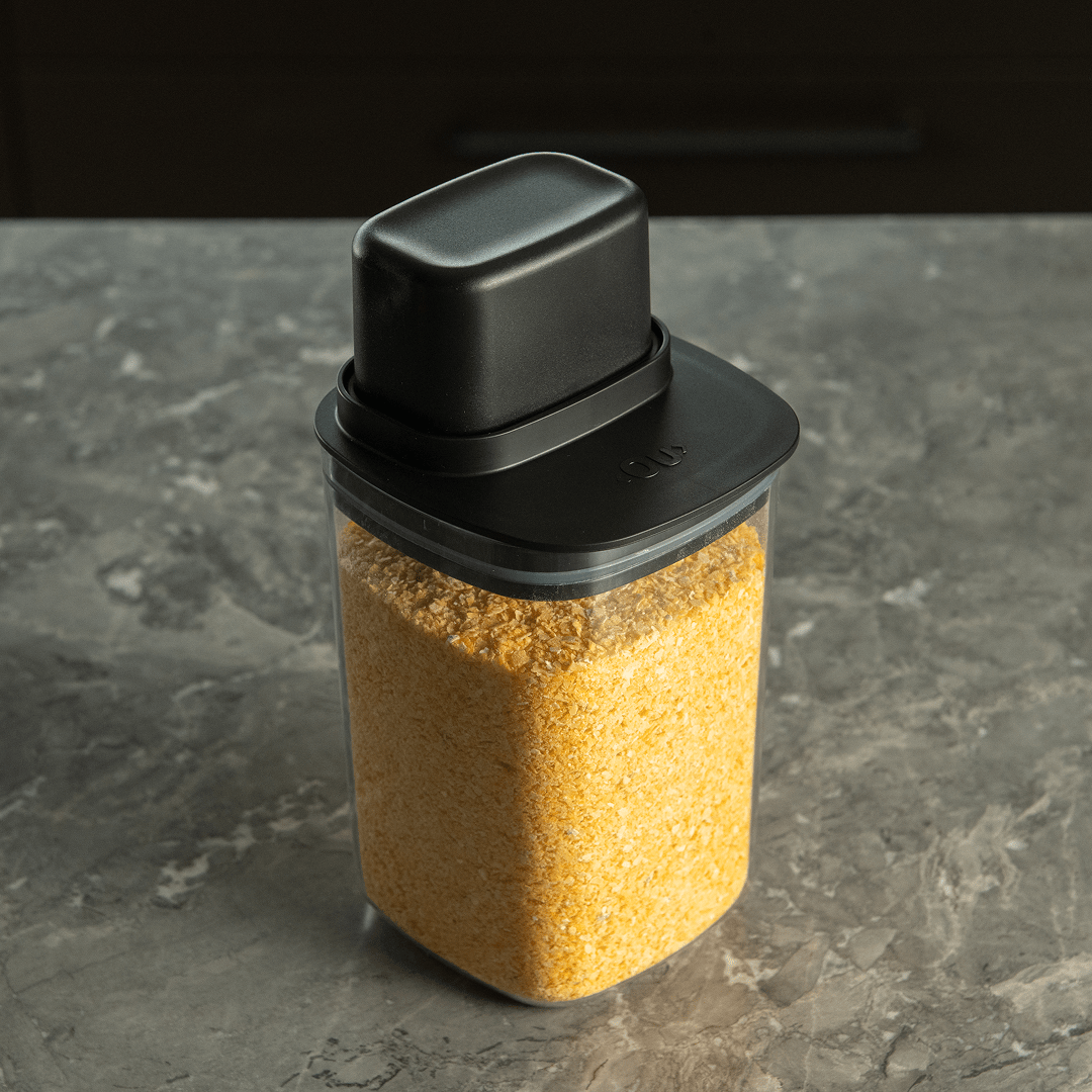 Pote Hermético Para Mantimentos com Medidor Quadrado 1L Linha Drop