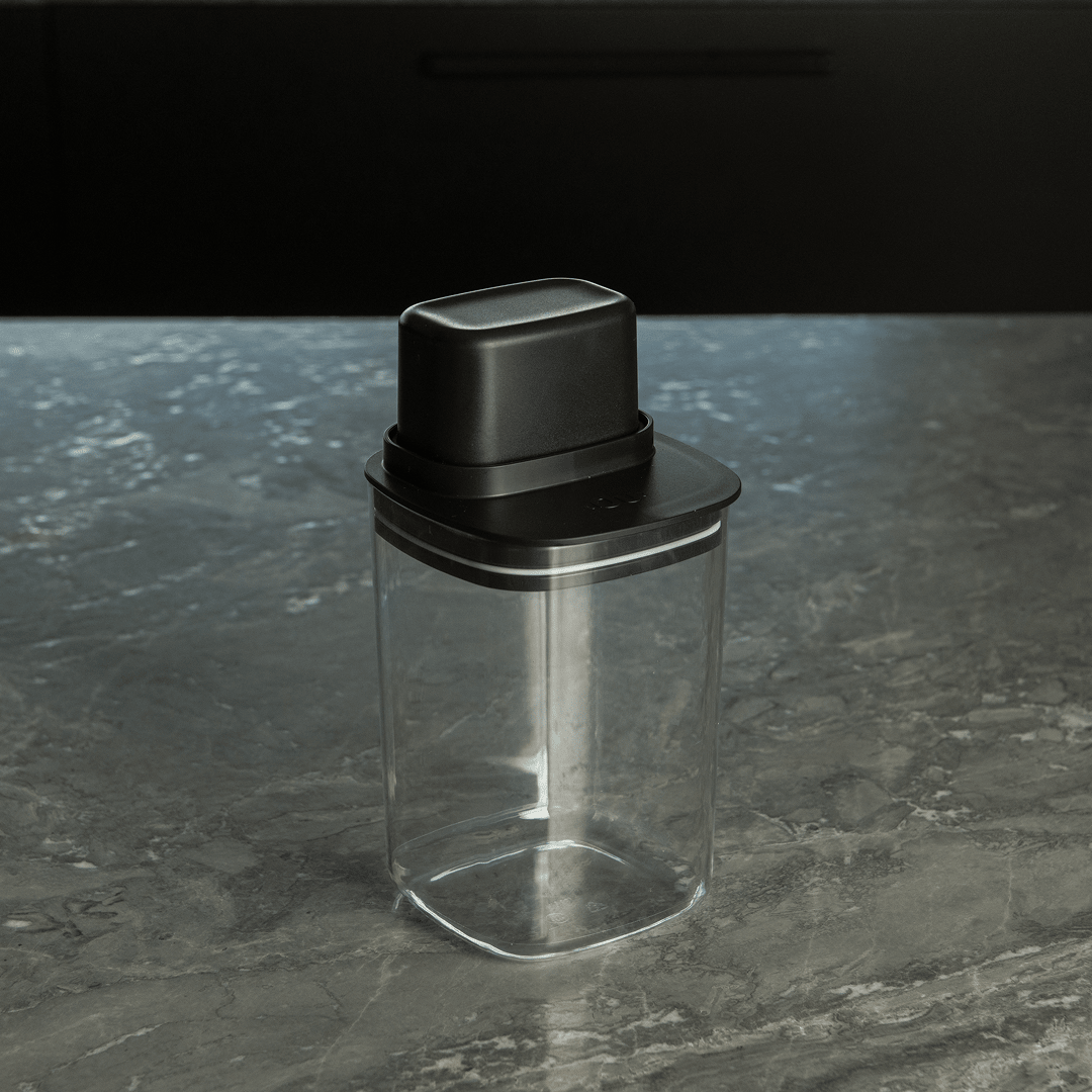 Pote Hermético Para Mantimentos com Medidor Quadrado 1L Linha Drop