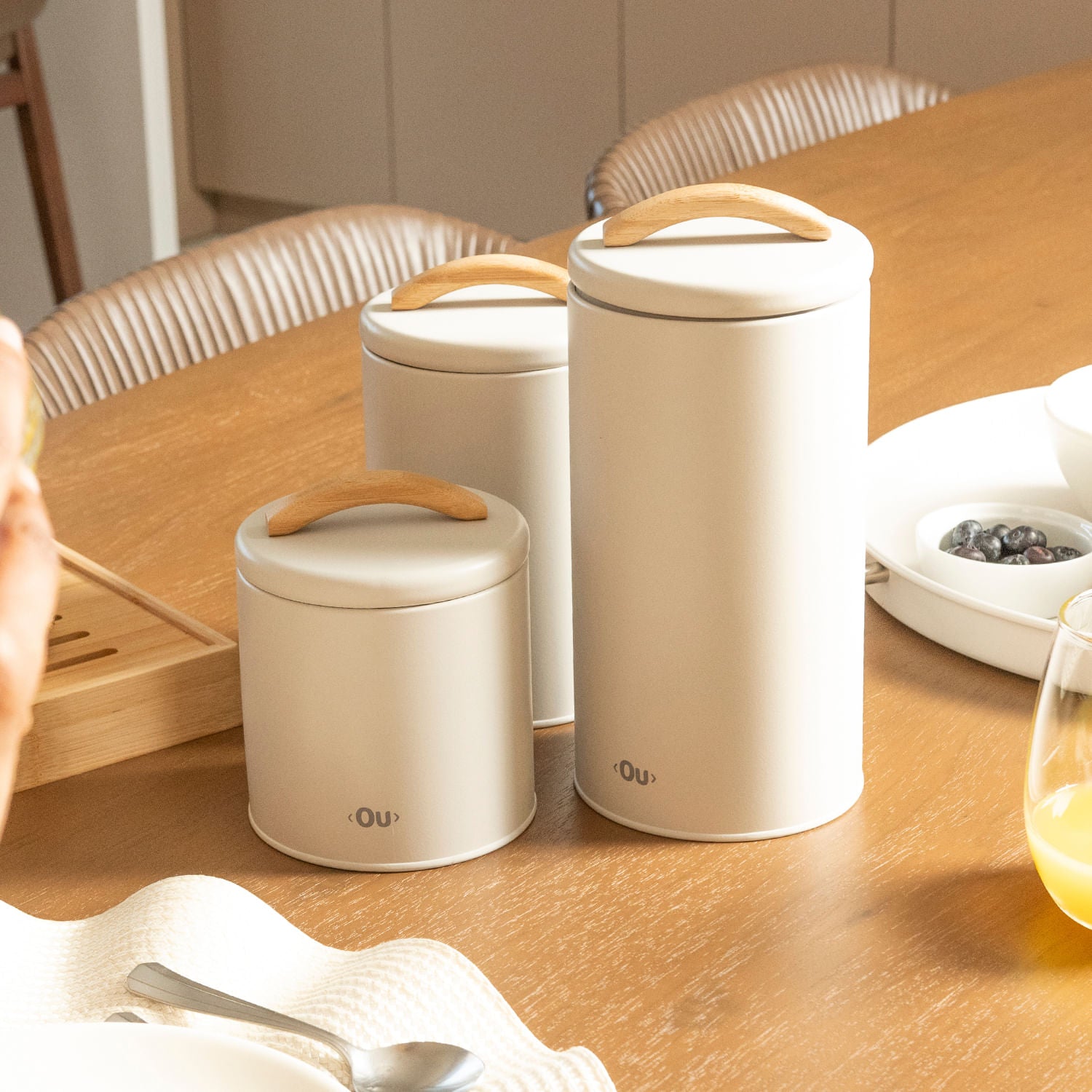 Pote mantimentos em Metal 1,75L Linha Sense