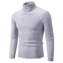 Suéter Masculino de Gola Alta em Malha Quente – Pulôver Casual de Inverno