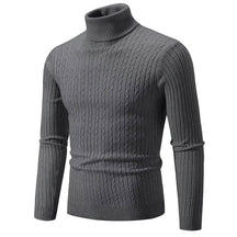 Suéter Masculino de Gola Alta em Malha Quente – Pulôver Casual de Inverno