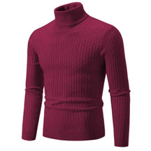Suéter Masculino de Gola Alta em Malha Quente – Pulôver Casual de Inverno