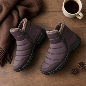 Tênis Masculino Bota de Neve com Zíper - Impermeável, Antiderrapante e Quente para Inverno