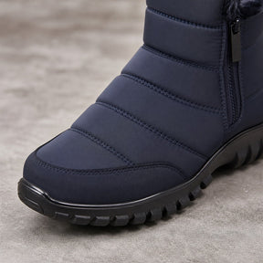Tênis Masculino Bota de Neve com Zíper - Impermeável, Antiderrapante e Quente para Inverno